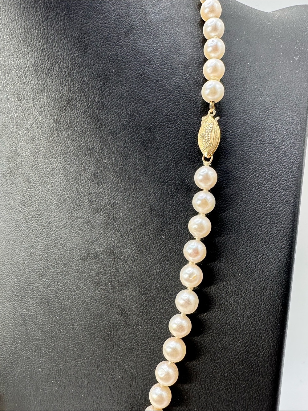 14k Gold Imperial Pearl Syndicate Genuine Pearl Necklace 19” Crown Clasp Akoya? - Picture 8 of 17